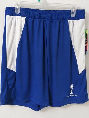 FIFA World Cup 2026 Mens Shorts Large L Blue White Official Licensed Soccer NWT